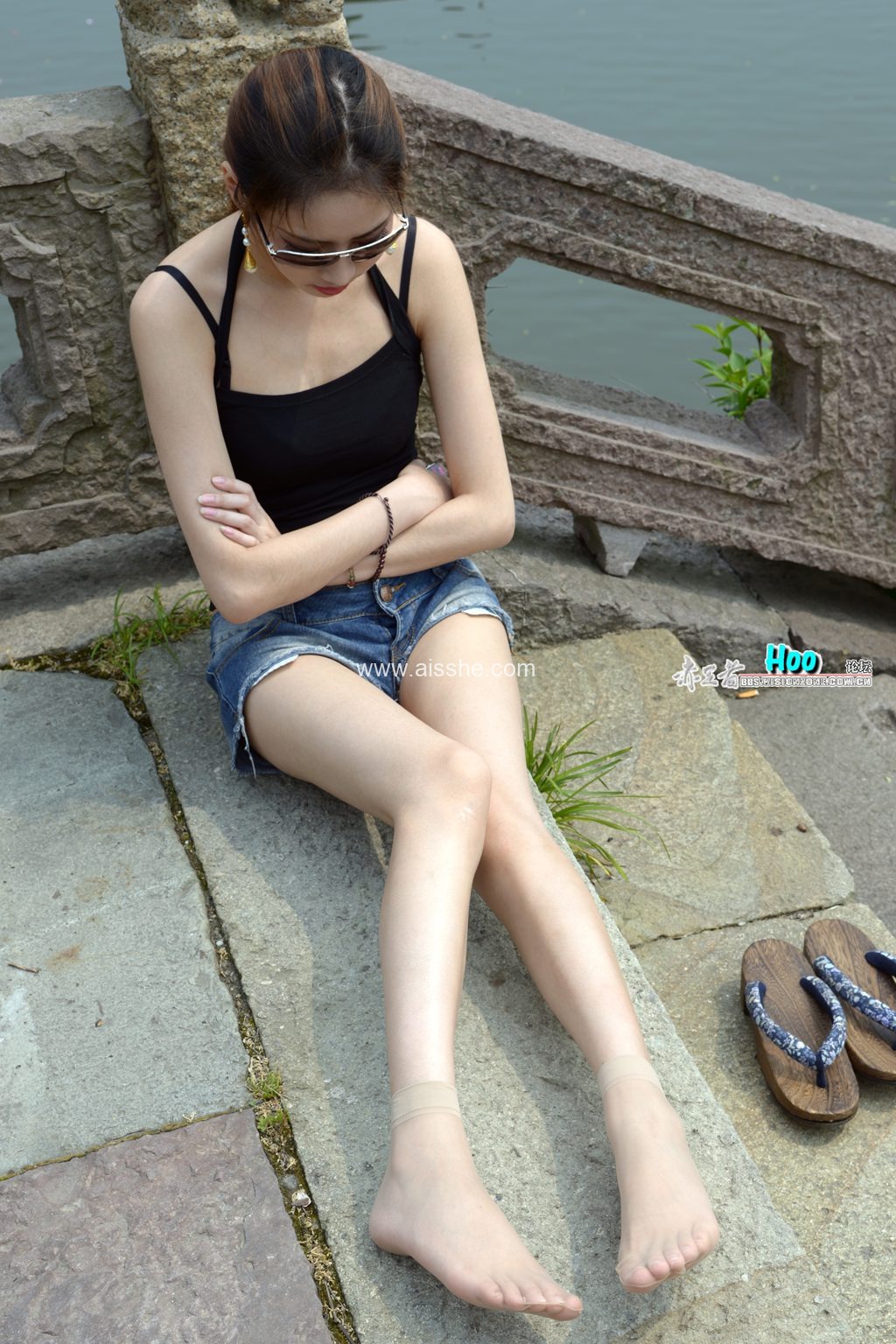 Hoo摄影 No.136 D800超级大图-呼应宵云-脚尖透明3D肉丝-小玉