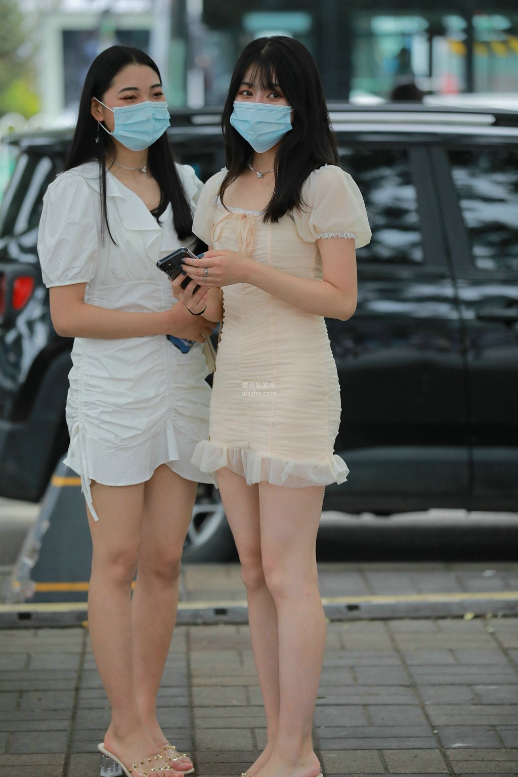 精选街拍作品 NO.2303 青春美丽纱裙1